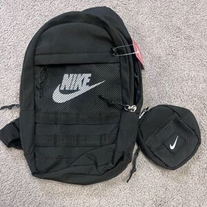 Nike Black Crossbody Bag 10x14 with  4 Inch Pouch